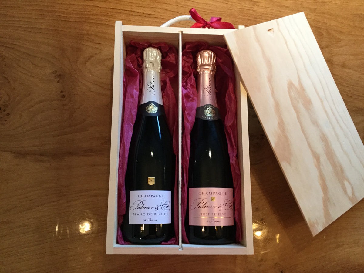 2-Bottle Wooden Gift Box